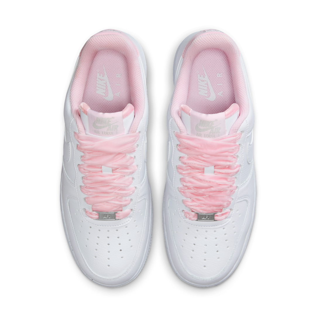 Overkicks - Nike Air Force 1 Low Vintage Pink Foam Velvet Laces (HV4403-601) - par completo