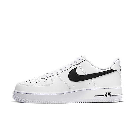 Overkicks - Nike Air Force 1 Low White Black (2020) (CJ0952-100) - vista lateral