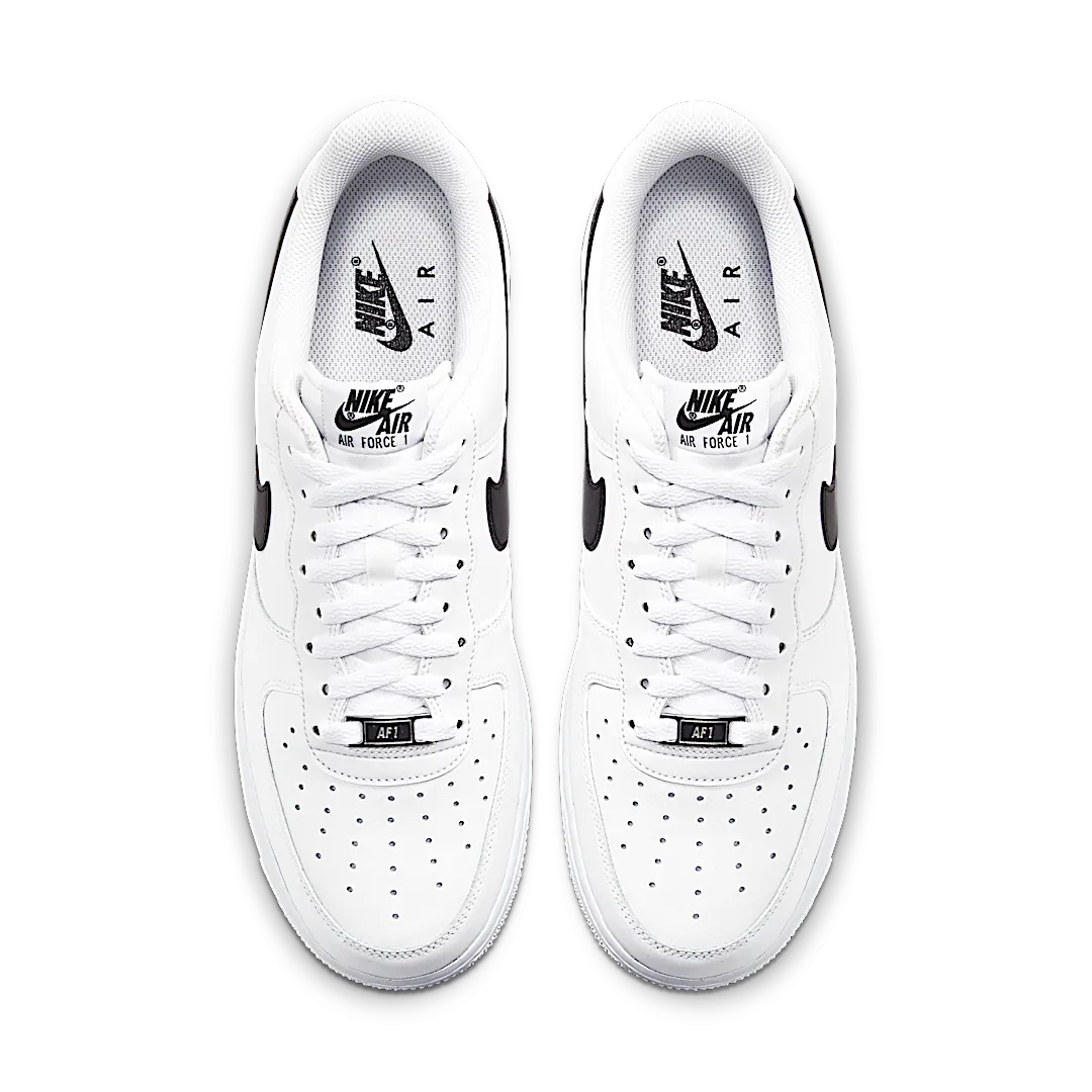 Overkicks - Nike Air Force 1 Low White Black (2020) (CJ0952-100) - par completo