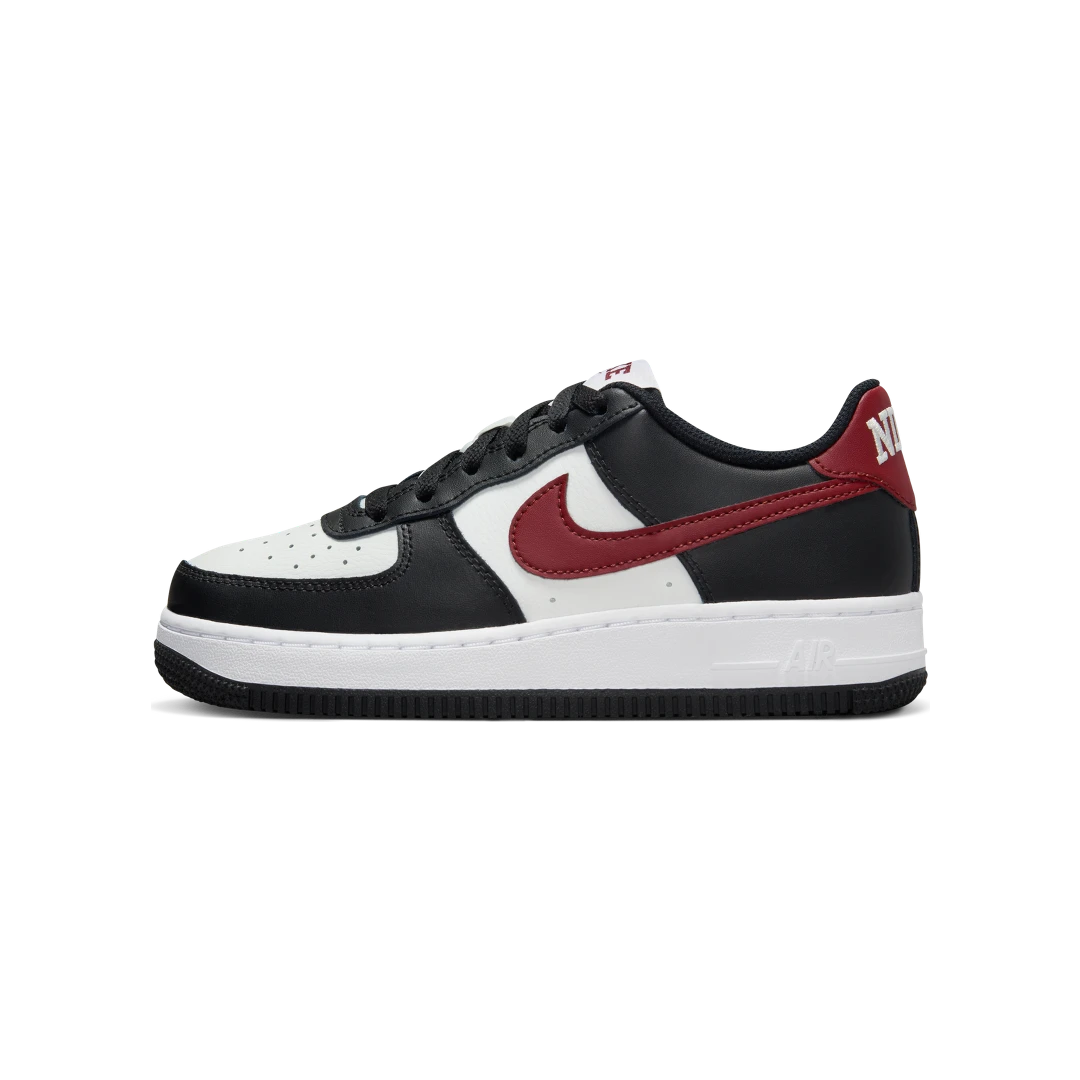 Overkicks - Nike Air Force 1 Low White Dark Team Red (FZ4351-001) - vista lateral