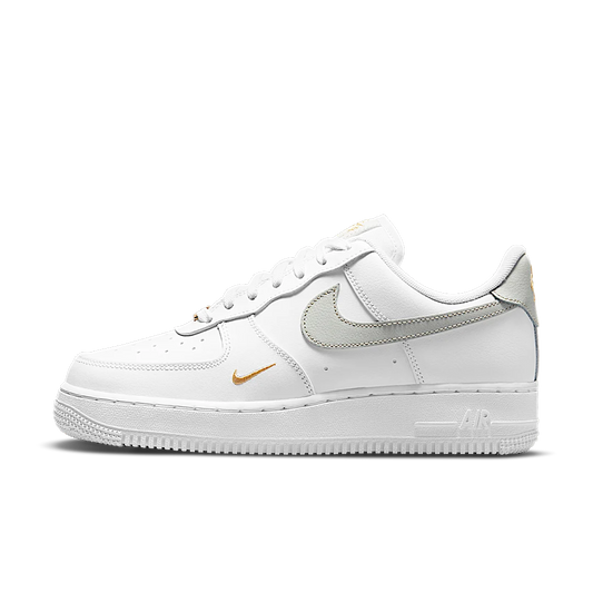 Overkicks - Nike Air Force 1 Low White Grey Gold (CZ0270-106) - vista lateral