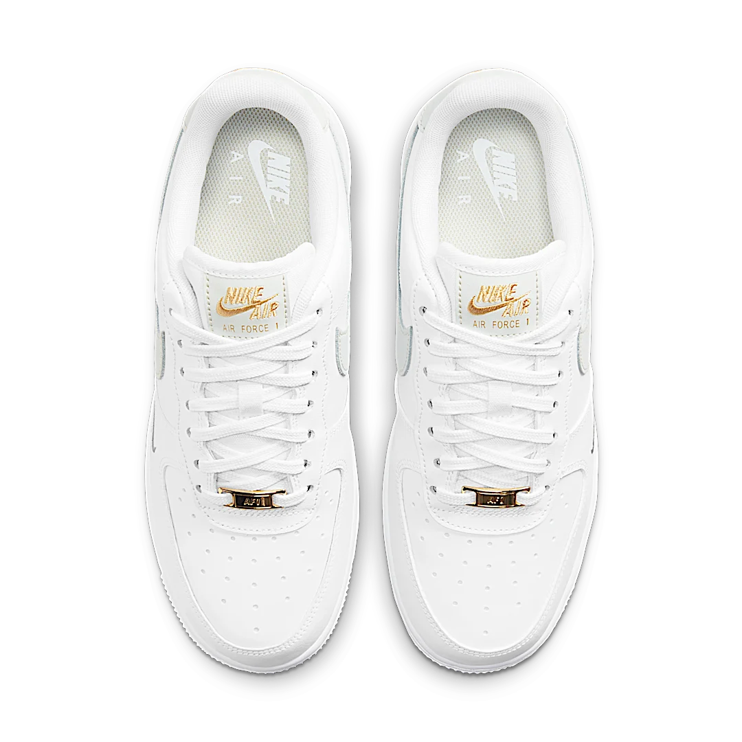 Overkicks - Nike Air Force 1 Low White Grey Gold (CZ0270-106) - par completo