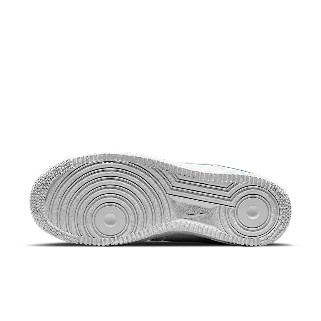 Overkicks - Nike Air Force 1 Low White Grey Gold (CZ0270-106) - detalle suela