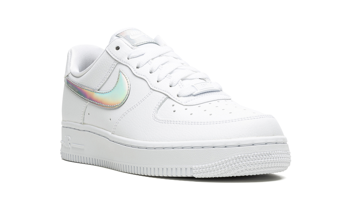 Overkicks - Nike Air Force 1 Low White Irisdescent (CJ1646-100) - detalle lateral interior