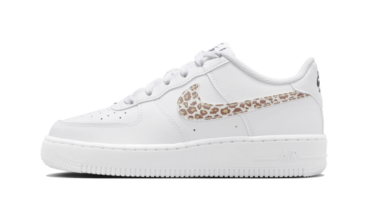 Overkicks - Nike Air Force 1 Low White Leopard Swoosh (IR0273-100) - vista lateral