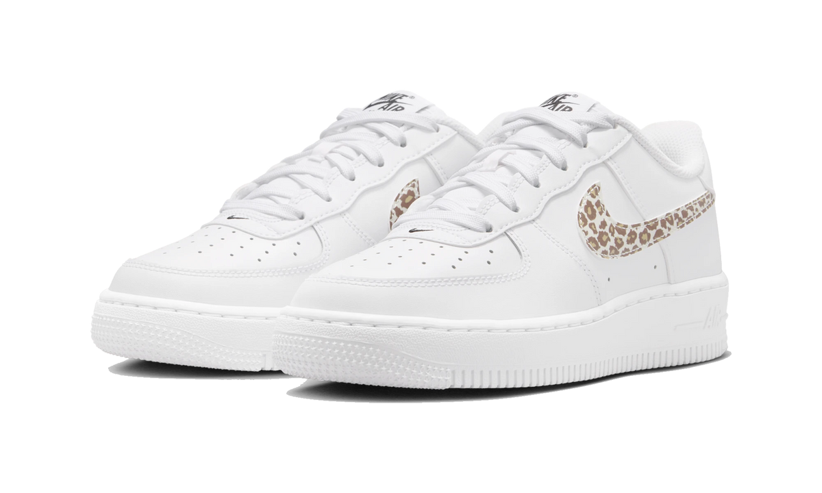 Overkicks - Nike Air Force 1 Low White Leopard Swoosh (IR0273-100) - vista trasera