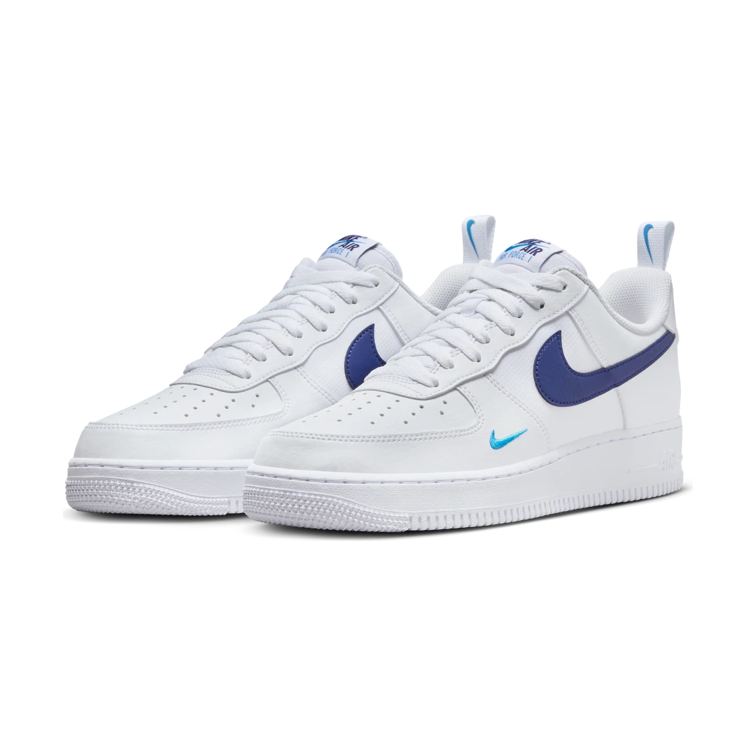 Overkicks - Nike Air Force 1 Low White Light Photo Blue Deep Royal Blue (HF3836-100) - vista trasera