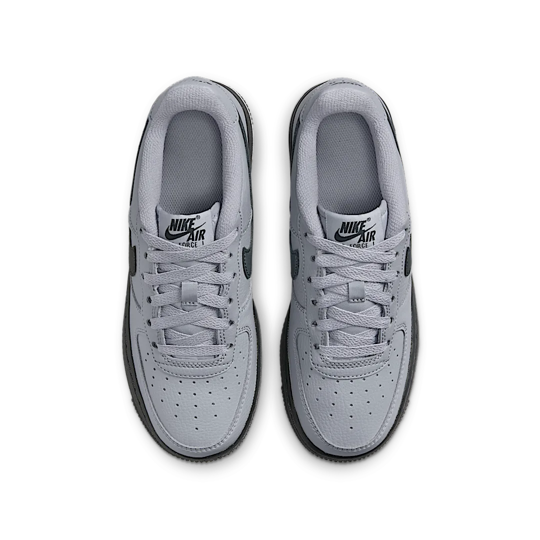 Overkicks - Nike Air Force 1 Low Wolf Grey Dark Smoke Grey (GS) (HQ3807-002) - imagen 2