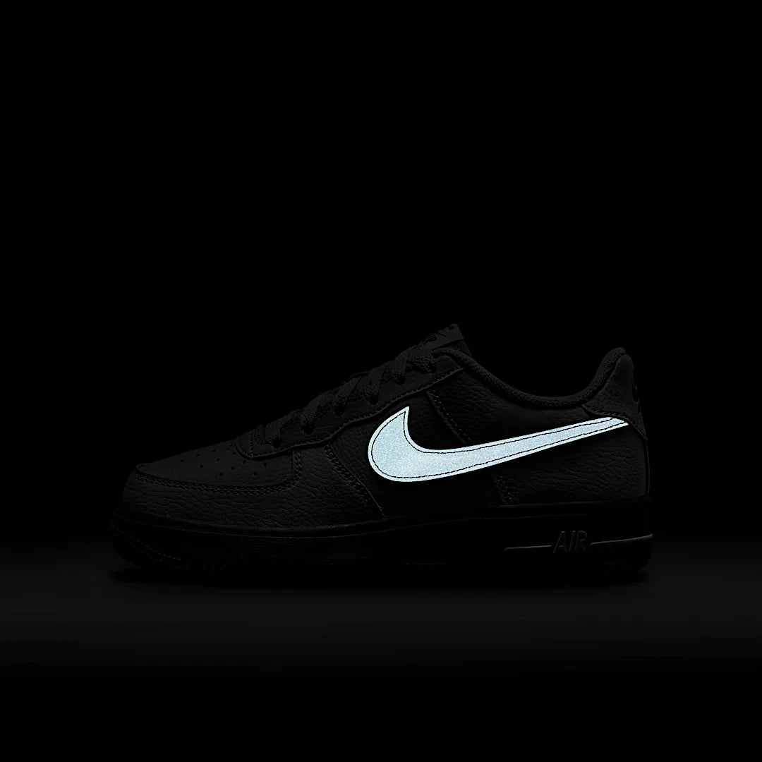 Overkicks - Nike Air Force 1 Low Wolf Grey Dark Smoke Grey (GS) (HQ3807-002) - imagen 4