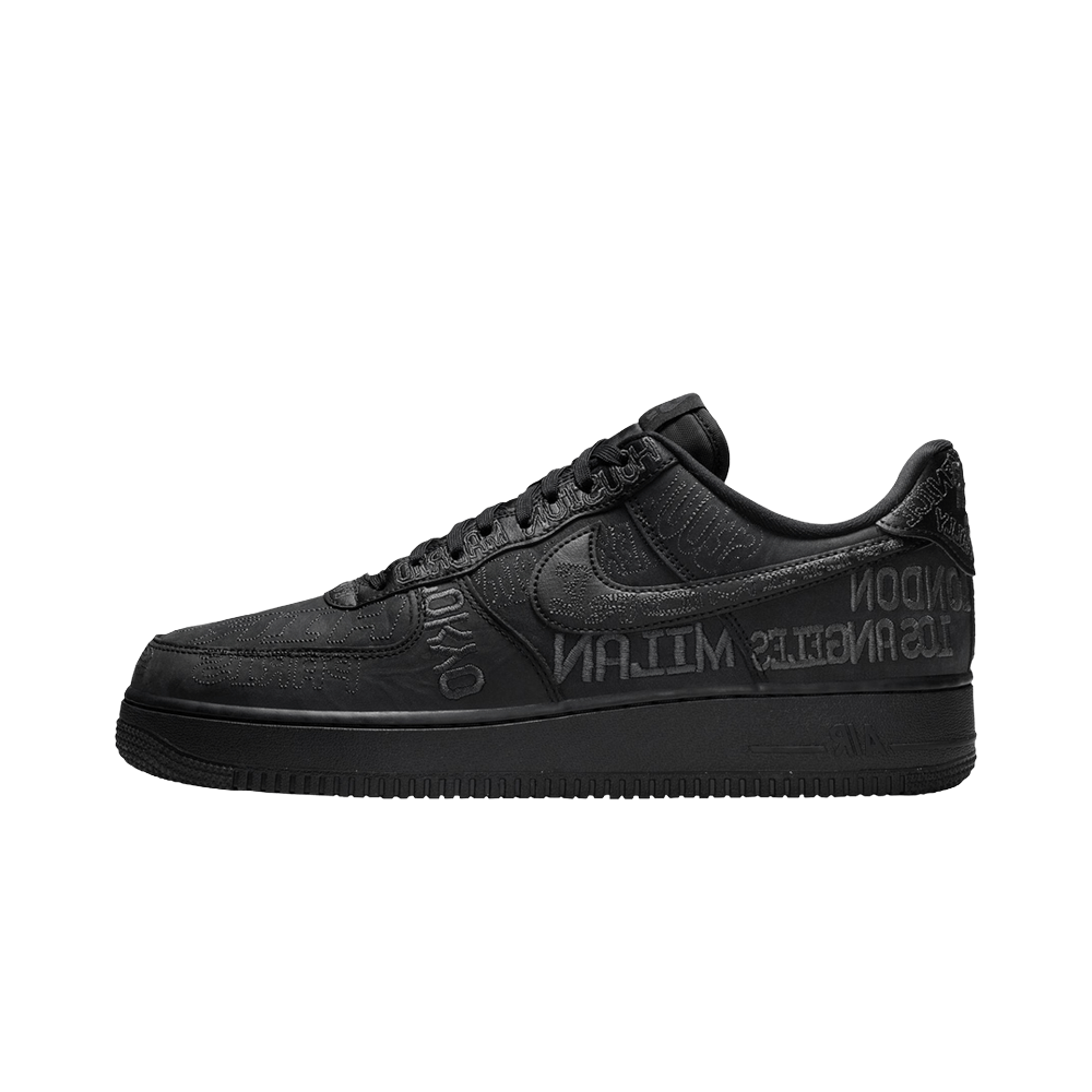Overkicks - Nike Air Force 1 Low World Tour Black (II1549-001) - vista lateral