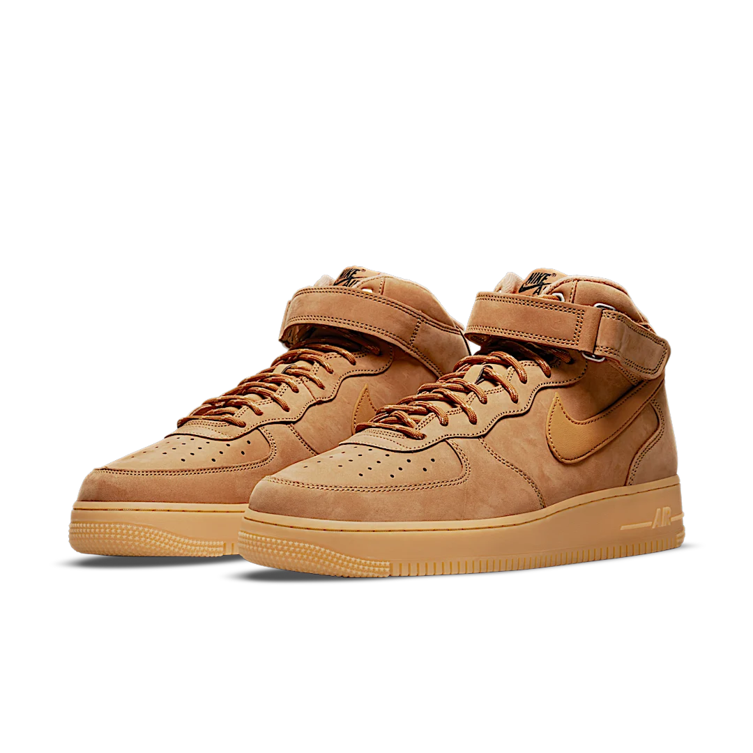Overkicks - Nike Air Force 1 Mid 07 Flax (DJ9158-200) - vista trasera