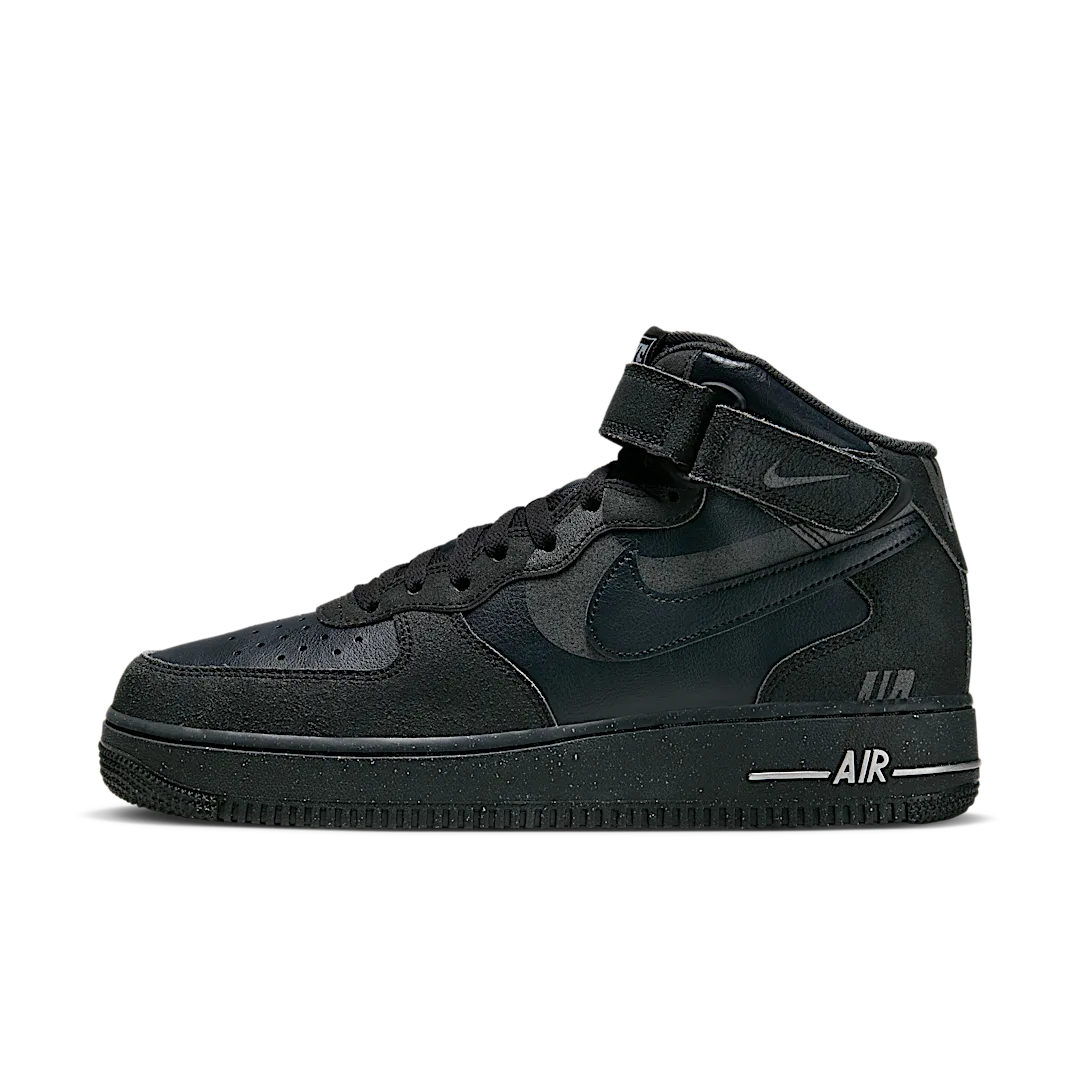 Overkicks - Nike Air Force 1 Mid 07 LX Halloween (2022) (DQ7666-001) - vista lateral