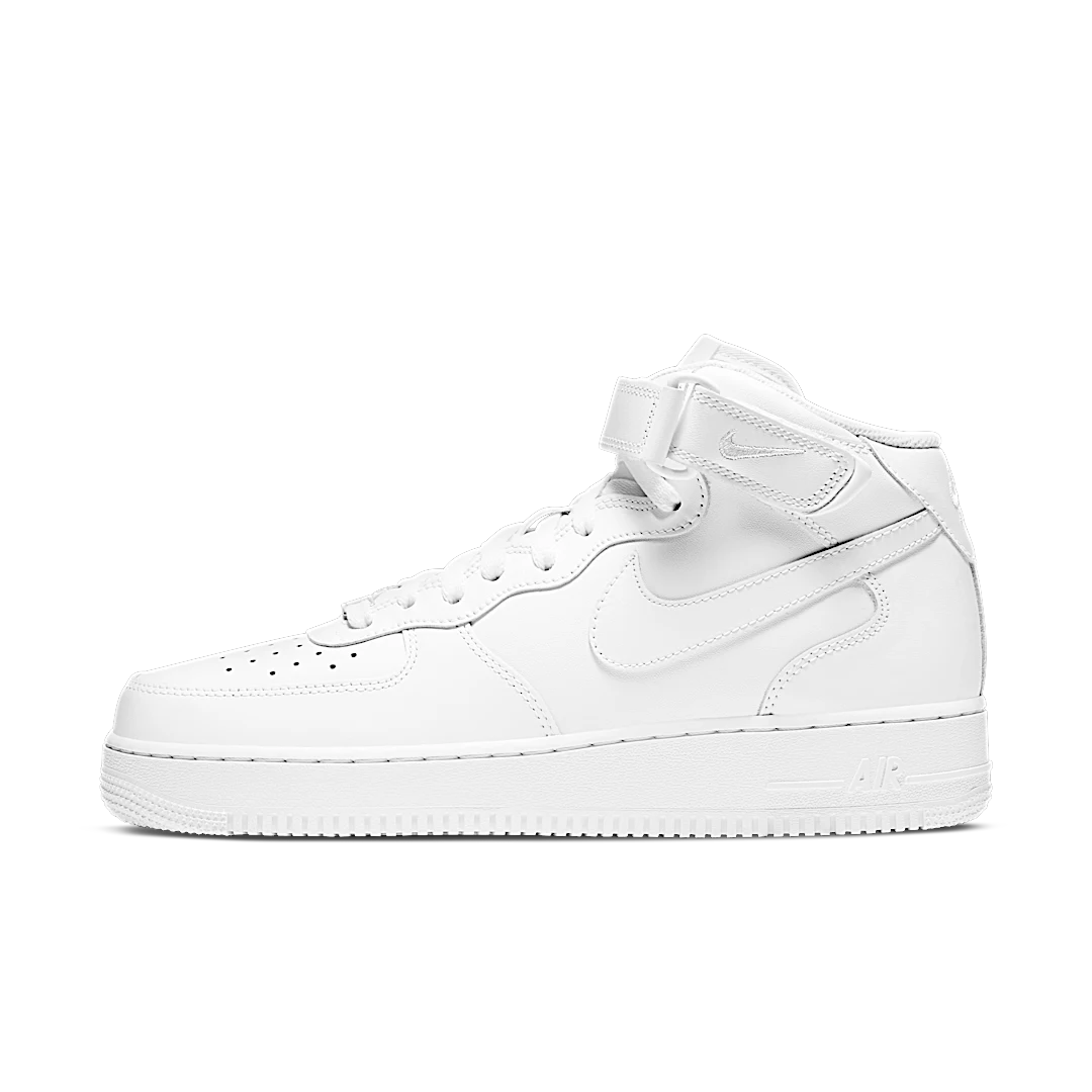 Overkicks - Nike Air Force 1 Mid 07 White (315123-111 / CW2289-111) - vista lateral