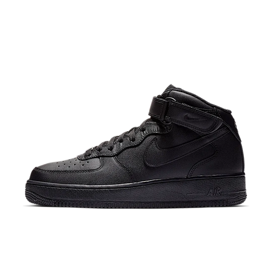 Overkicks - Nike Air Force 1 Mid Black (2016) (315123-001 / CW2289-001) - vista lateral