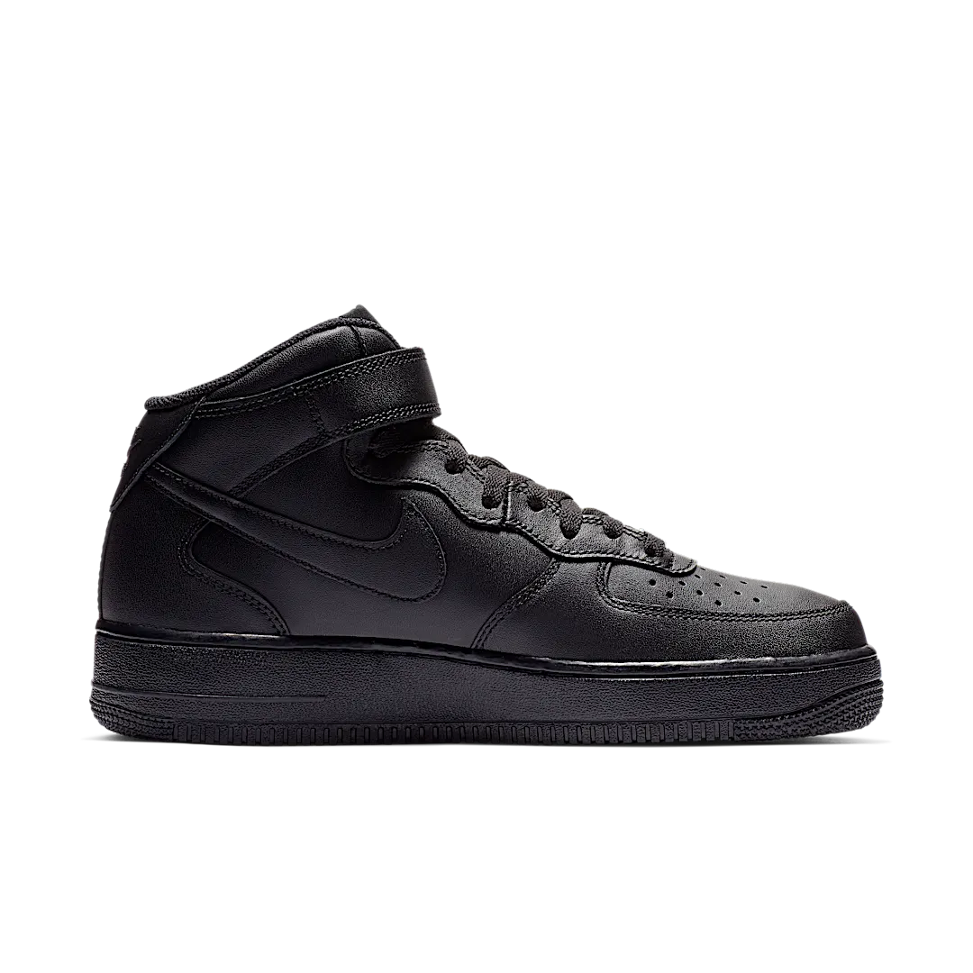 Overkicks - Nike Air Force 1 Mid Black (2016) (315123-001 / CW2289-001) - par completo