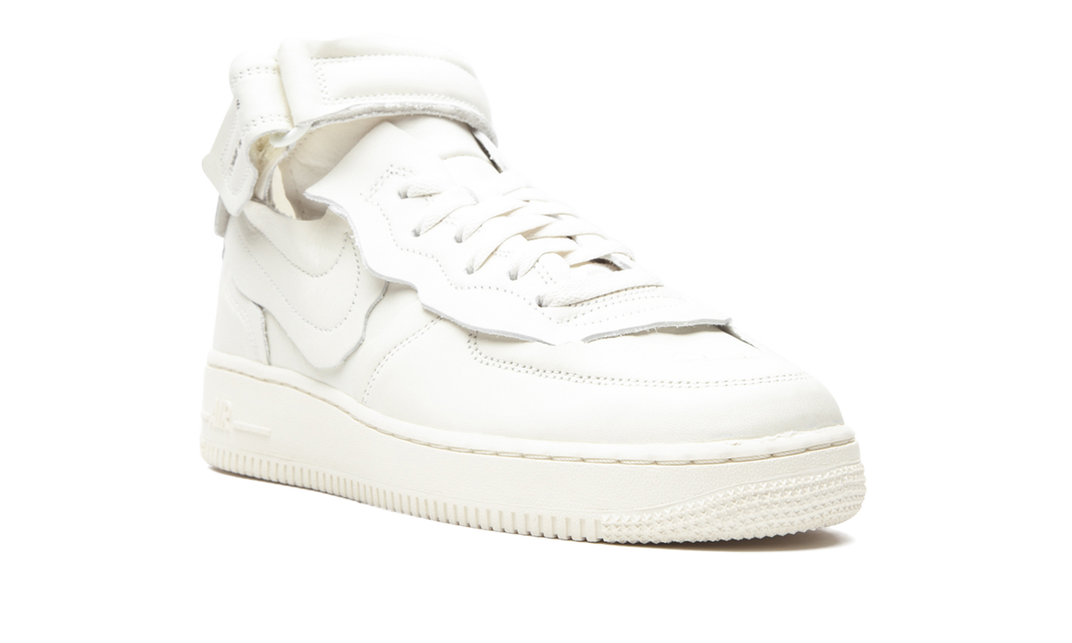 Overkicks - Nike Air Force 1 Mid Comme des Garcons White (DC3601-100) - detalle lateral interior