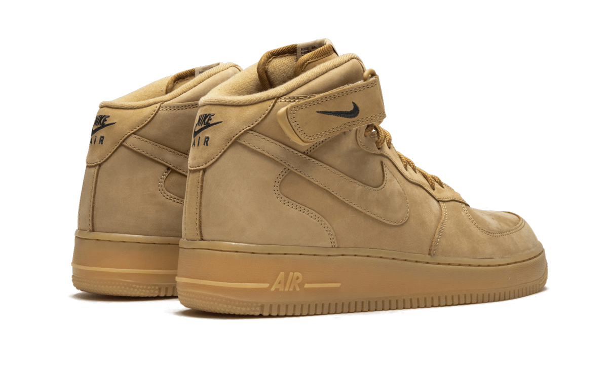 Overkicks - Nike Air Force 1 Mid Flax Outdoor Green (715889-200) - par completo