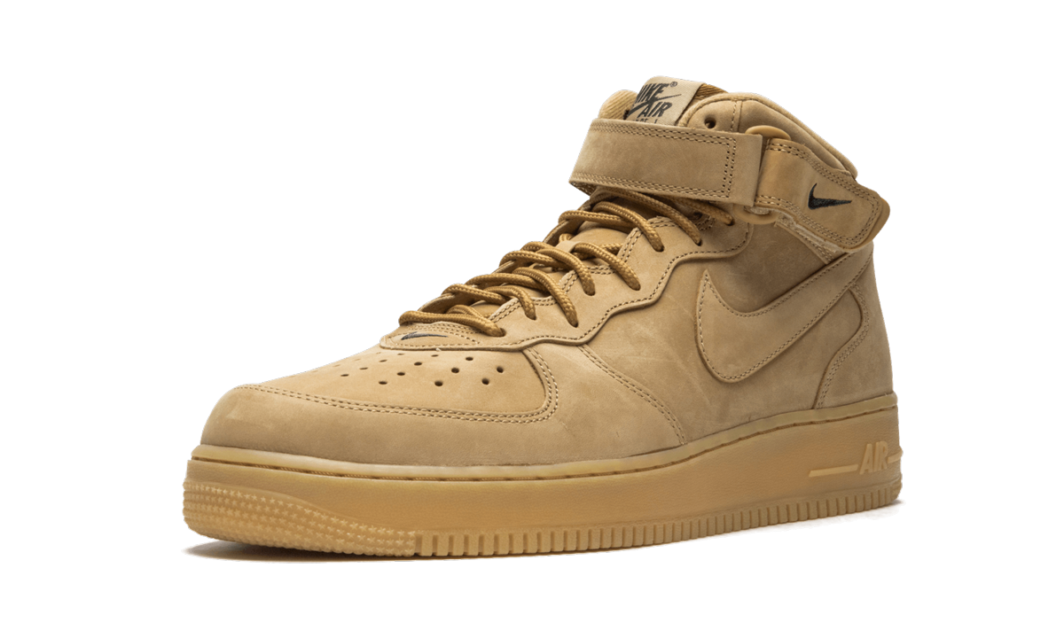 Overkicks - Nike Air Force 1 Mid Flax Outdoor Green (715889-200) - detalle suela