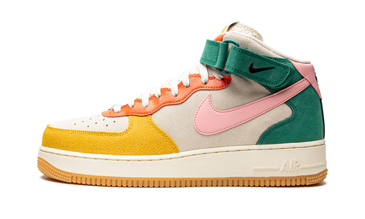 Overkicks - Nike Air Force 1 Mid NH Vivid Sulfur Rush Orange (DR0158-100) - vista lateral