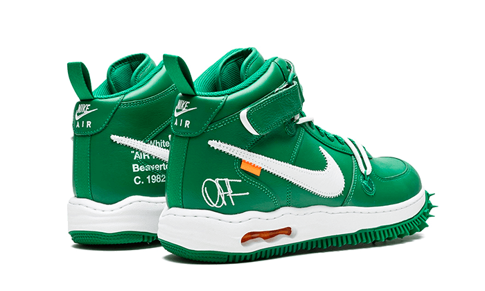 Overkicks - Nike Air Force 1 Mid Off-White Pine Green (DR0500-300) - par completo