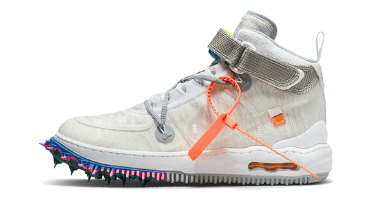 Overkicks - Nike Air Force 1 Mid Off-White White (DO6290-100) - vista lateral