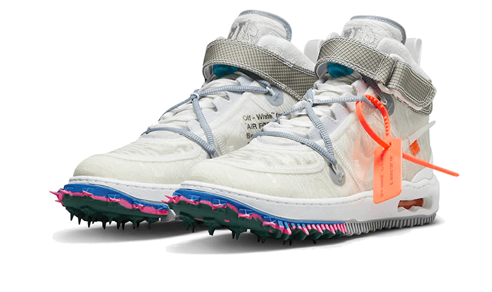 Overkicks - Nike Air Force 1 Mid Off-White White (DO6290-100) - vista trasera