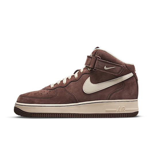 Overkicks - Nike Air Force 1 Mid QS Chocolate (DM0107-200) - vista lateral