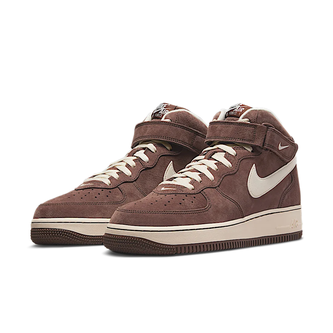 Overkicks - Nike Air Force 1 Mid QS Chocolate (DM0107-200) - vista trasera