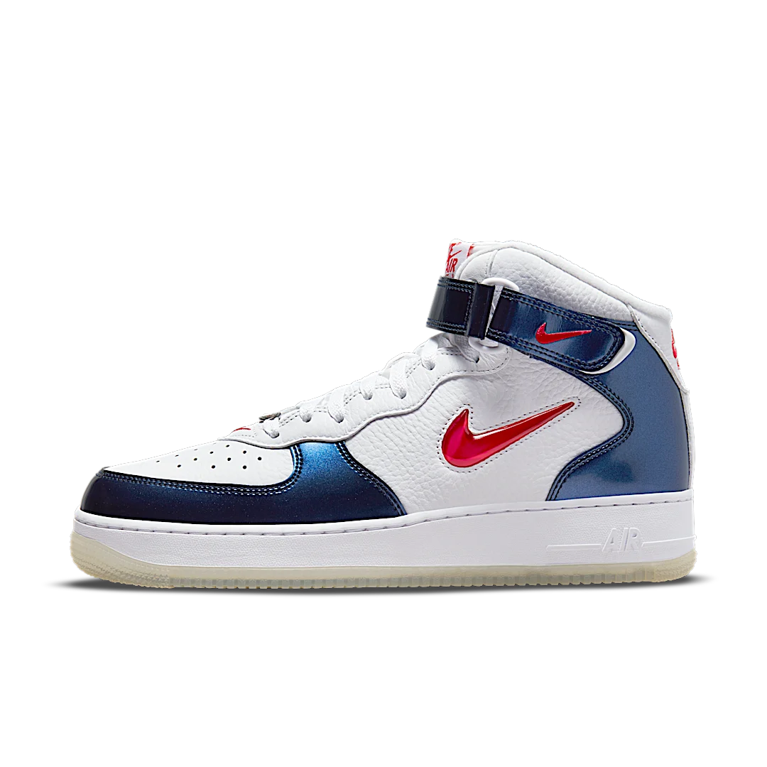 Overkicks - Nike Air Force 1 Mid QS Independence Day (DH5623-101) - vista lateral