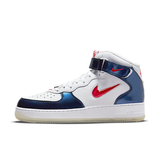 Overkicks - Nike Air Force 1 Mid QS Independence Day (DH5623-101) - vista lateral