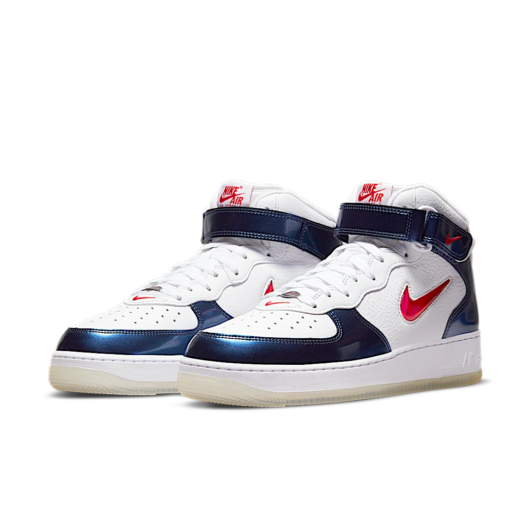 Overkicks - Nike Air Force 1 Mid QS Independence Day (DH5623-101) - vista trasera