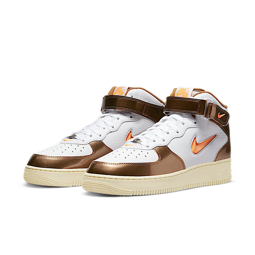Overkicks - Nike Air Force 1 Mid QS Jewel Ale Brown (DH5623-100) - vista trasera