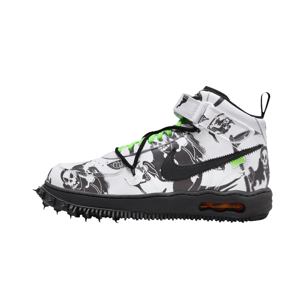 Overkicks - Nike Air Force 1 Mid SP Off-White Grim Reaper (DR0500-102) - vista lateral