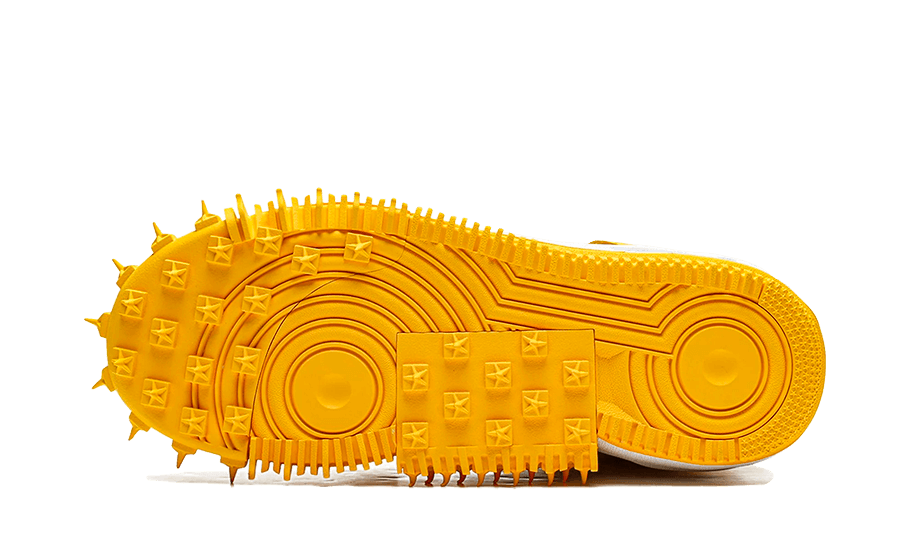 Overkicks - Nike Air Force 1 Mid SP Off-White Varsity Maize (DR0500-101) - detalle lateral