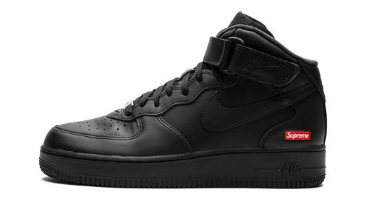 Overkicks - Nike Air Force 1 Mid Supreme Black (FZ8784-001) - vista lateral