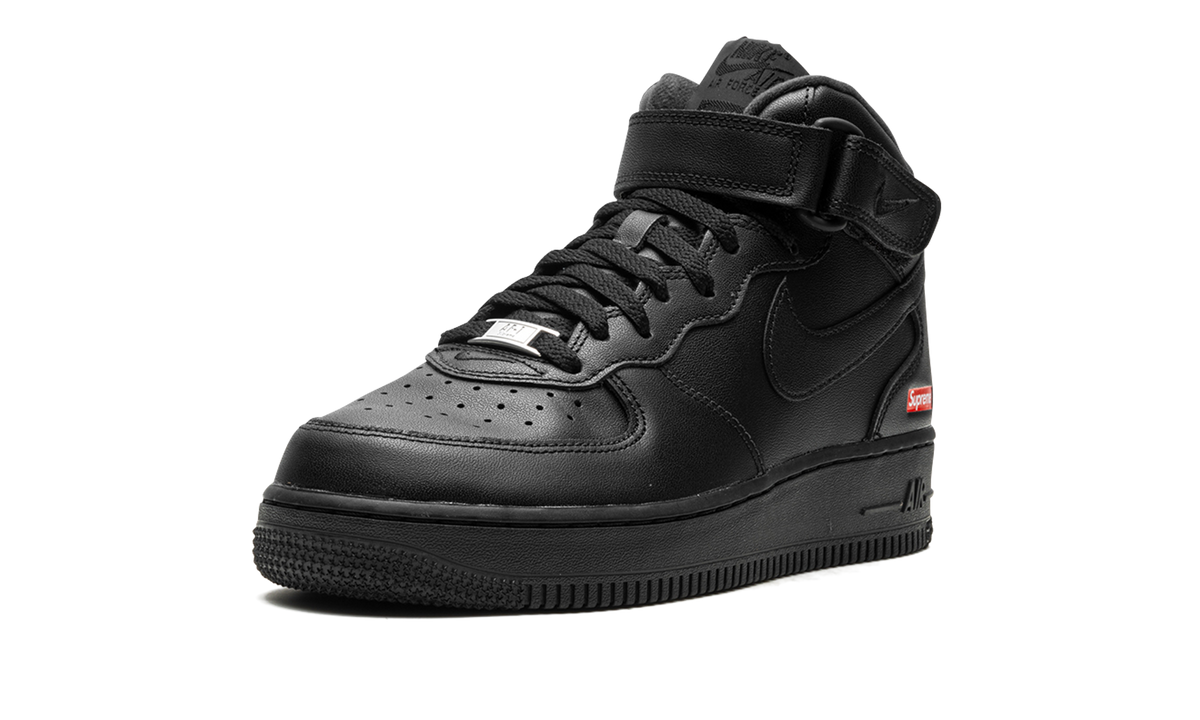 Overkicks - Nike Air Force 1 Mid Supreme Black (FZ8784-001) - detalle suela