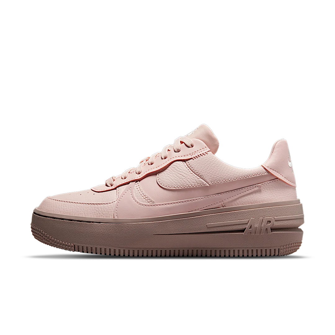 Overkicks - Nike Air Force 1 PLT.AF.ORM Atmosphere Pink Oxford (DJ9946-600) - vista lateral