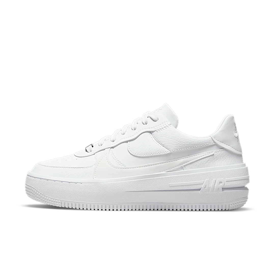 Overkicks - Nike Air Force 1 PLT.AF.ORM Triple White (DJ9946-100) - vista lateral