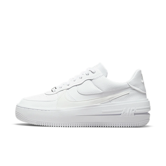 Overkicks - Nike Air Force 1 PLT.AF.ORM Triple White (DJ9946-100) - vista lateral