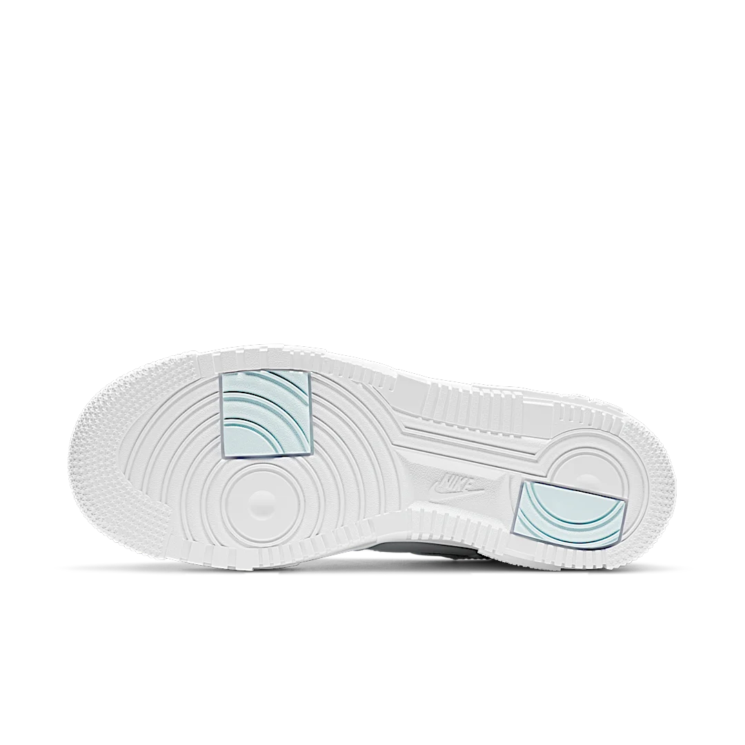 Overkicks - Nike Air Force 1 Pixel Ghost Aqua (CK6649-400) - detalle suela