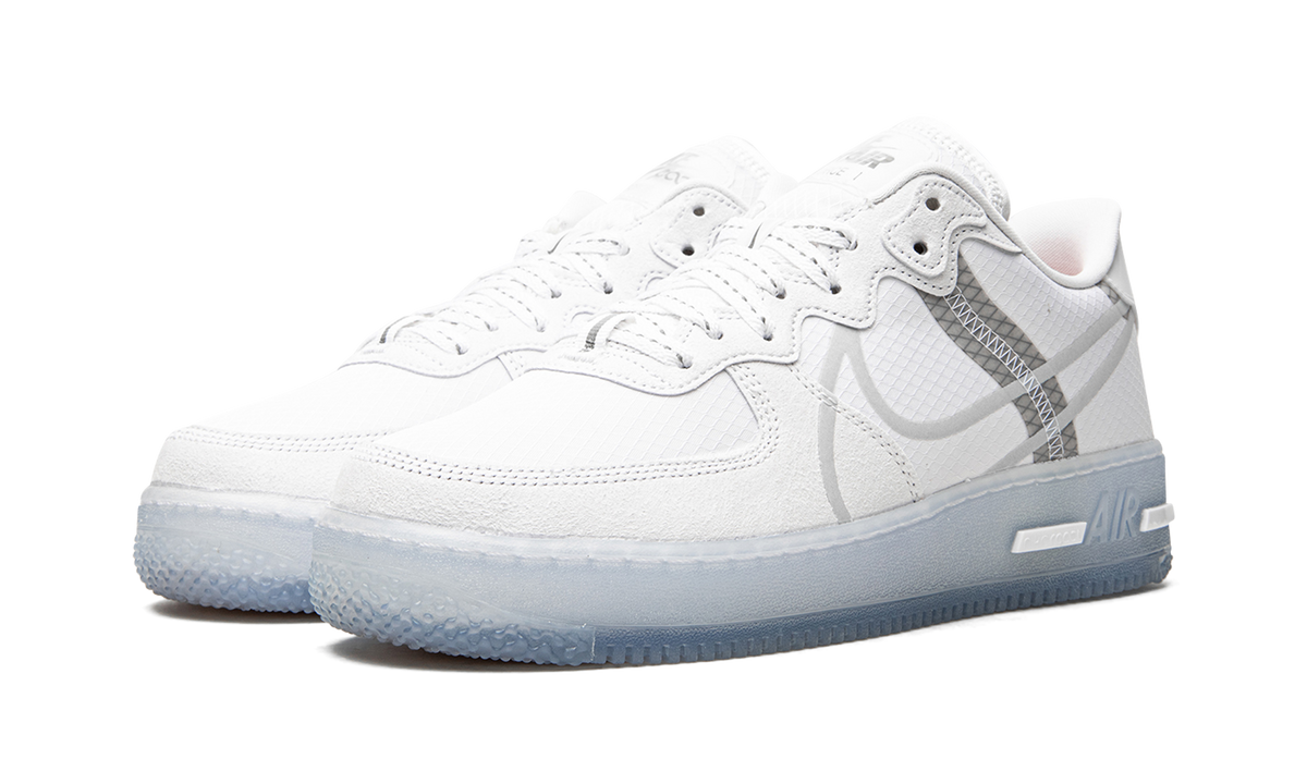 Overkicks - Nike Air Force 1 React White Light Bone (CQ8879-100) - vista trasera