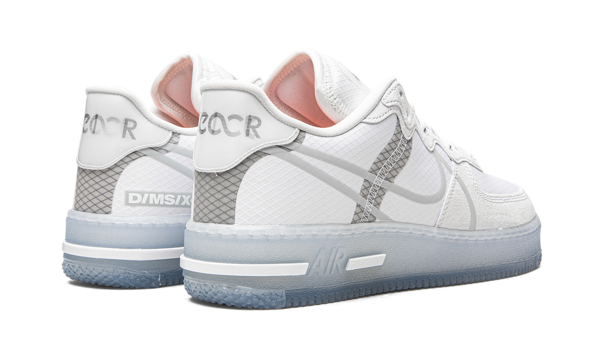 Overkicks - Nike Air Force 1 React White Light Bone (CQ8879-100) - par completo