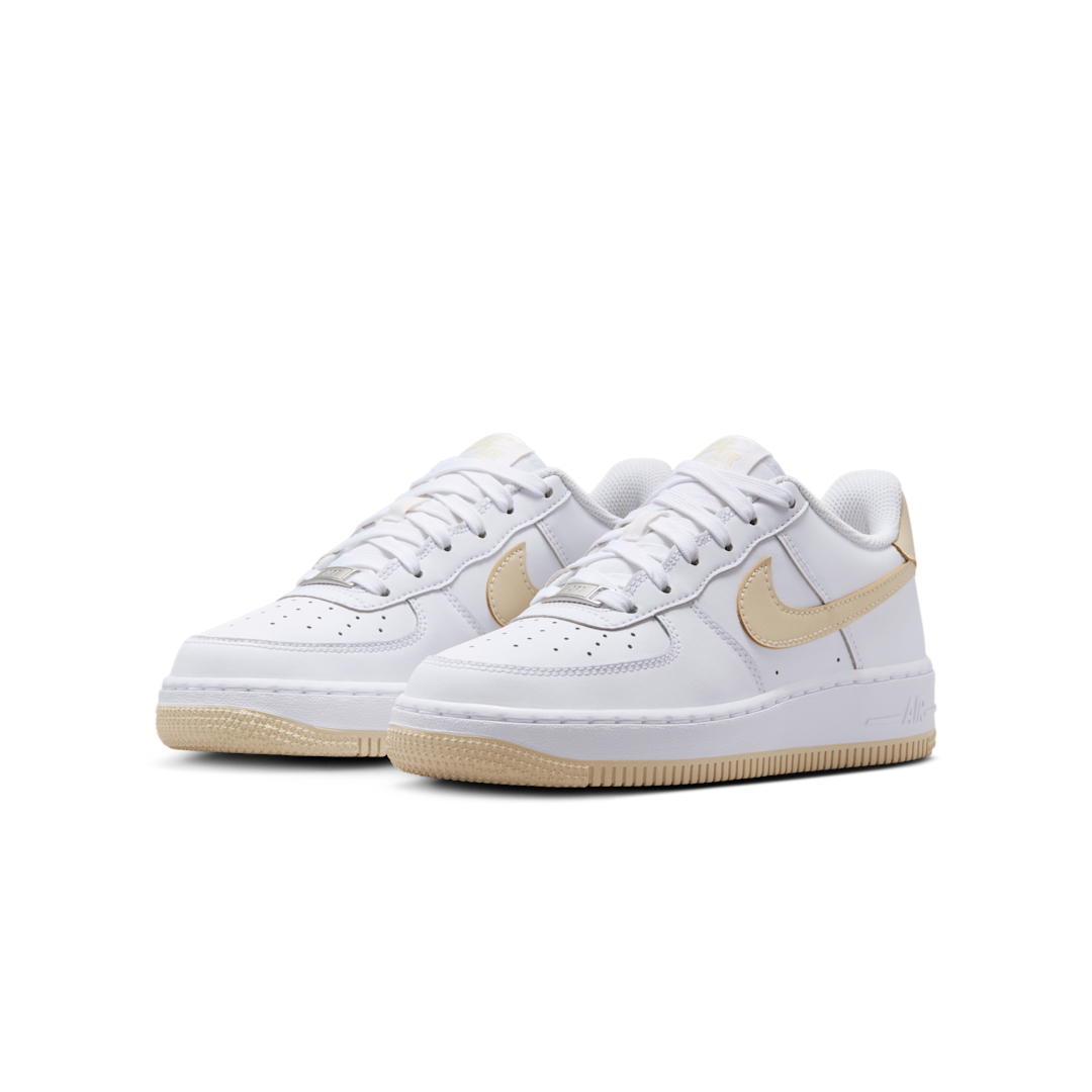 Overkicks - Nike Air Force 1 White Light Khaki (GS) (FV5948-118) - imagen 2