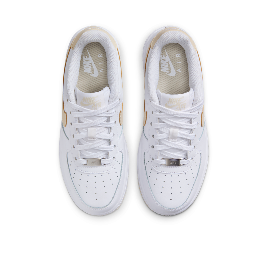 Overkicks - Nike Air Force 1 White Light Khaki (GS) (FV5948-118) - imagen 3