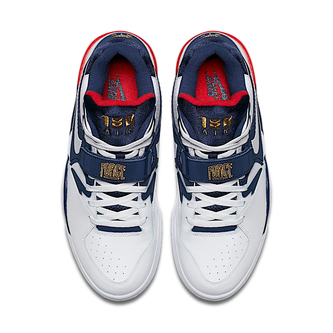 Overkicks - Nike Air Force 180 Olympic (310095-100) - par completo