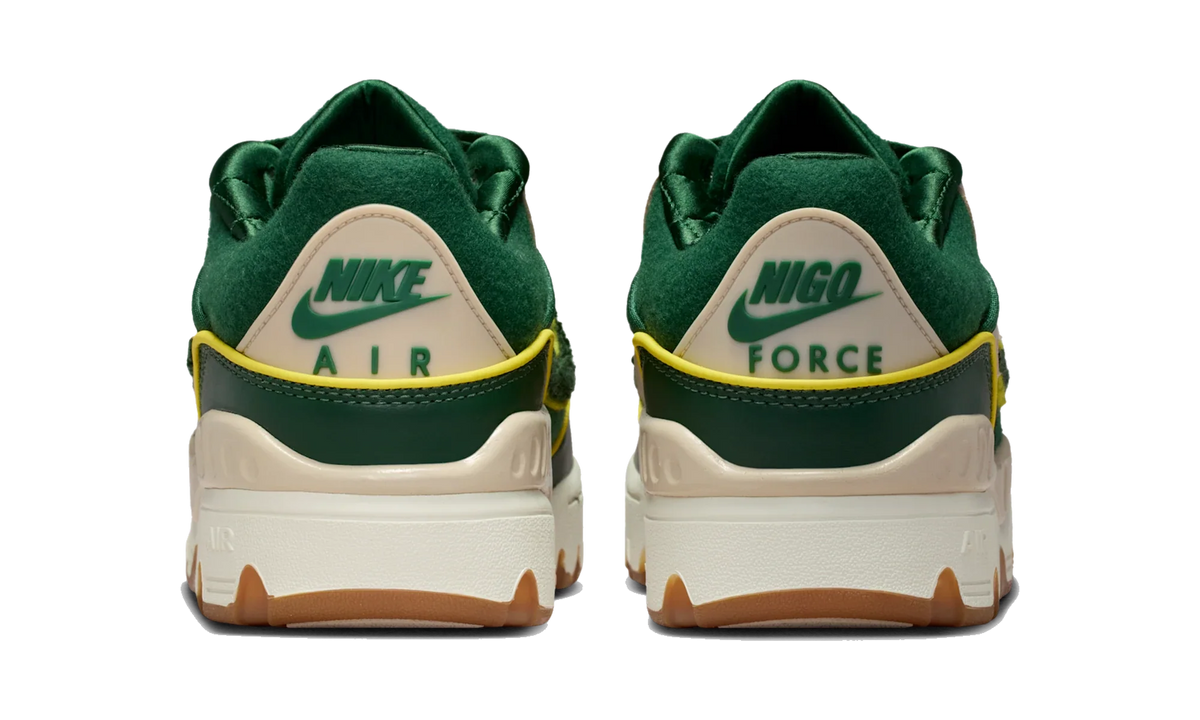 Overkicks - Nike Air Force 3 Low SP Nigo College Pack Forest Green (HV5032-300) - detalle talon