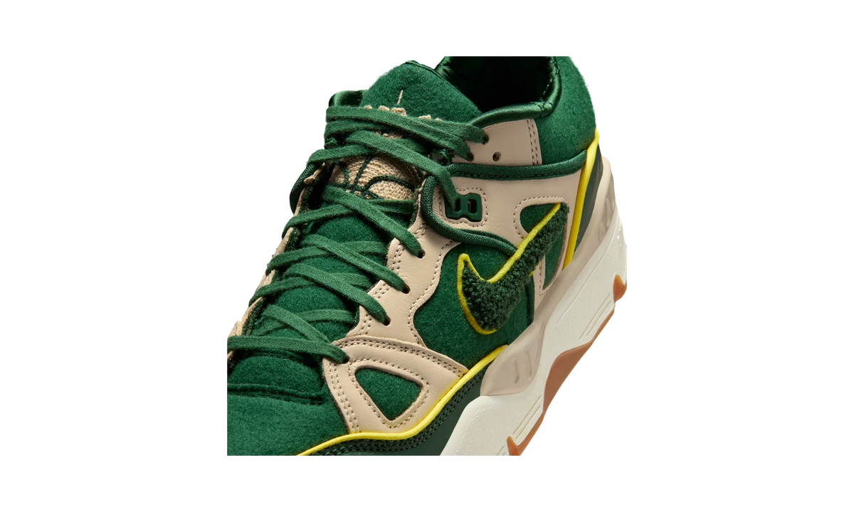 Overkicks - Nike Air Force 3 Low SP Nigo College Pack Forest Green (HV5032-300) - detalle lateral interior