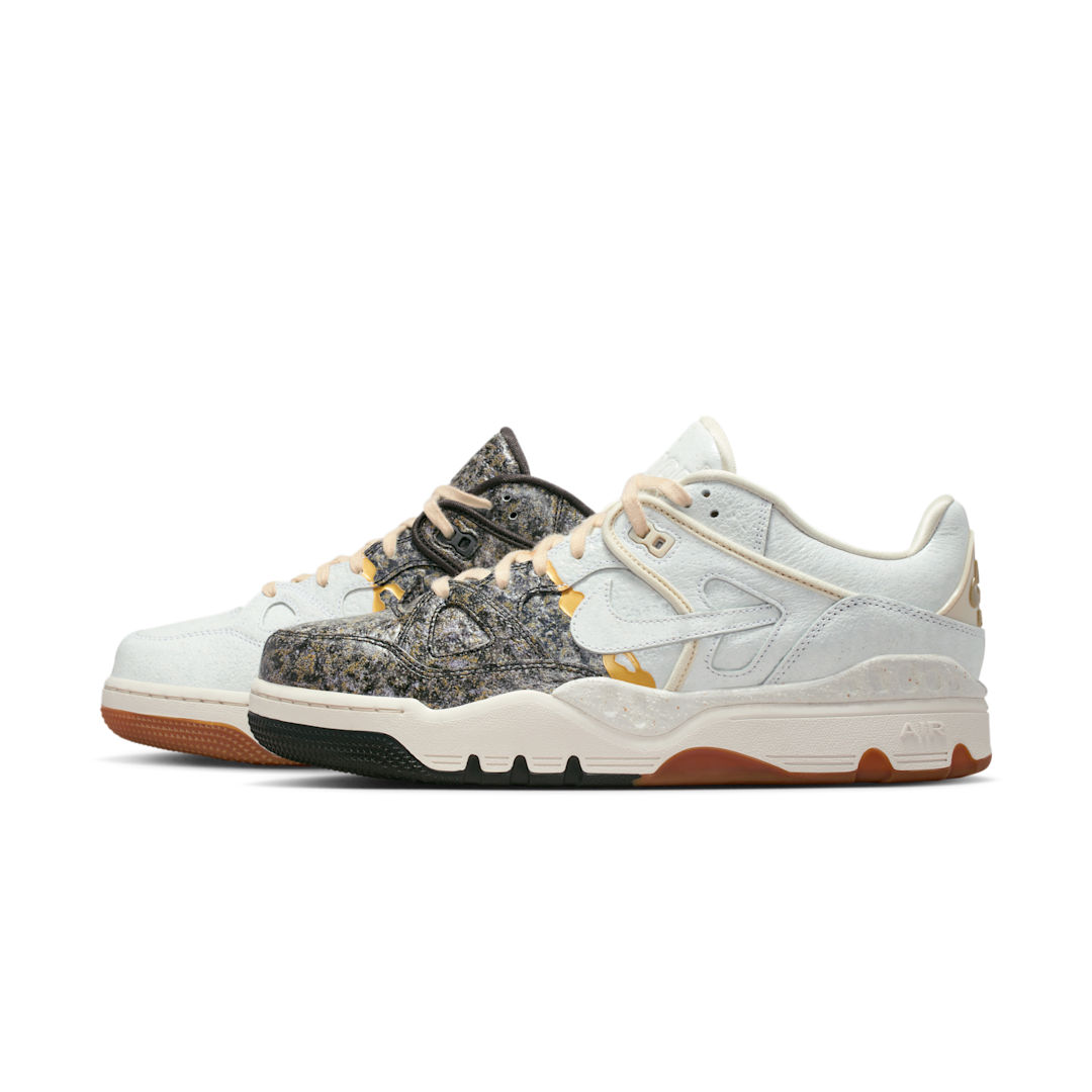 Overkicks - Nike Air Force 3 Low SP Nigo Kintsugi Phantom Night Stadium (HQ0261-001) - vista lateral