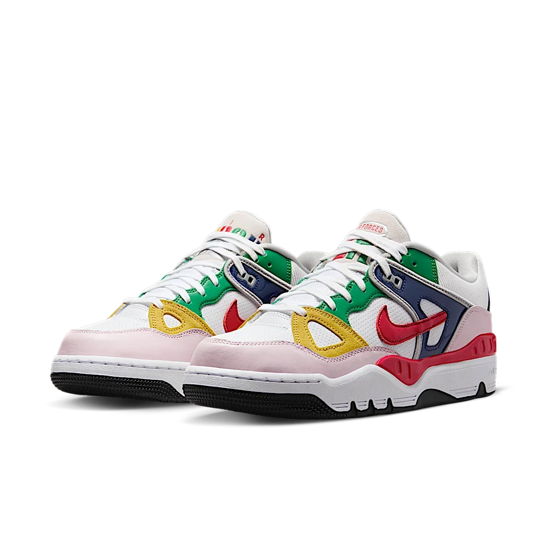 Overkicks - Nike Air Force 3 Low SP Nigo White (FQ7012-100) - vista trasera
