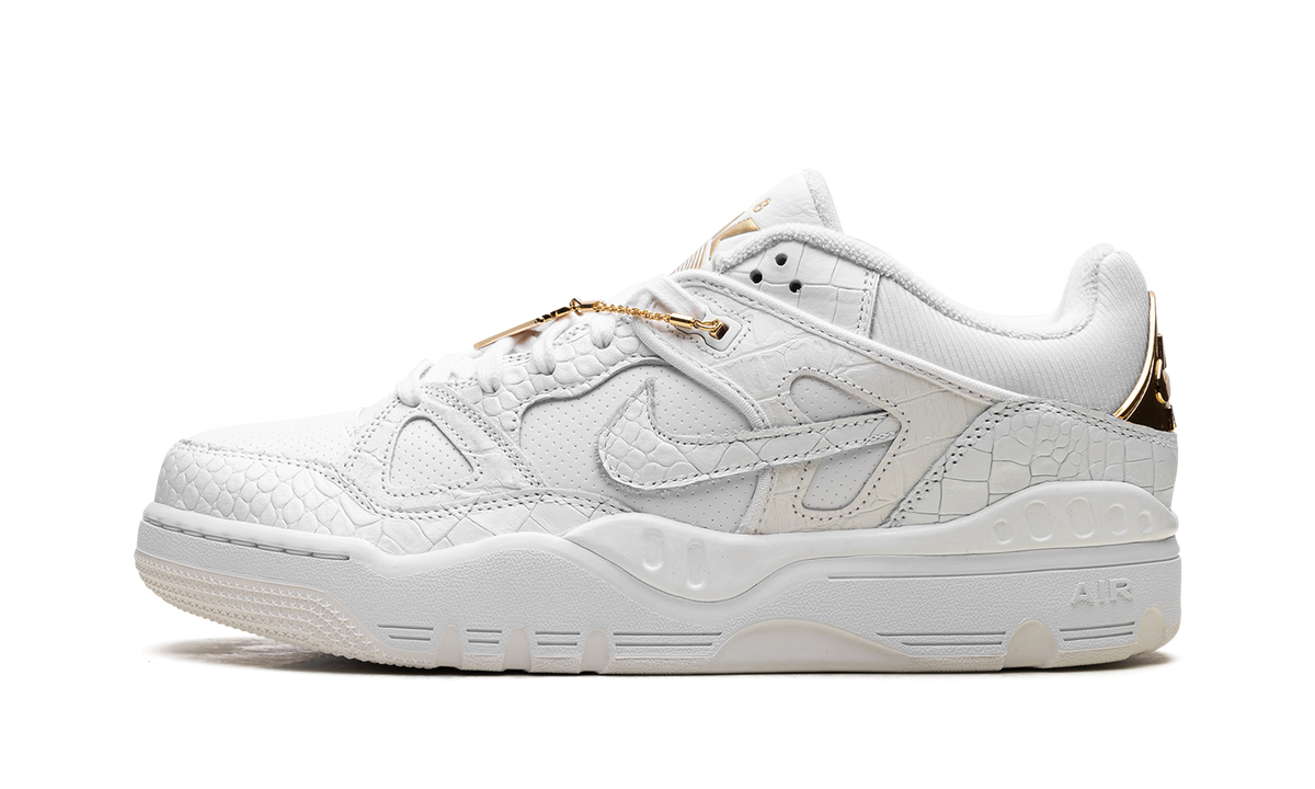 Overkicks - Nike Air Force 3 Low SP Nigo White Metallic Gold (HF7630-100) - vista lateral